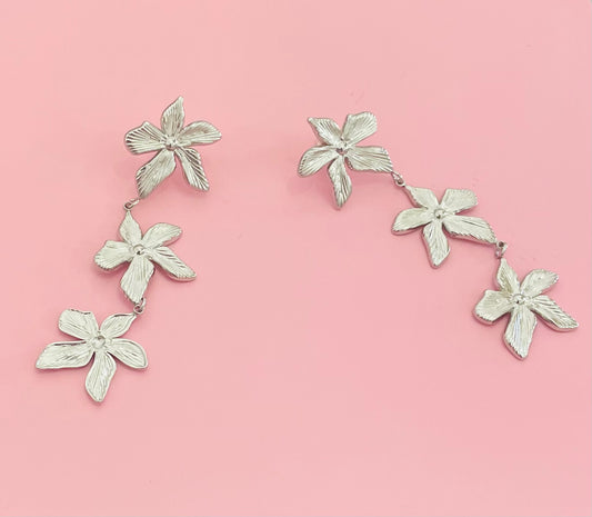 boucles d’oreilles argentées ✨
