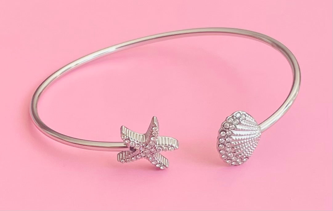 🎀✨ bracelet argenté mer✨🎀