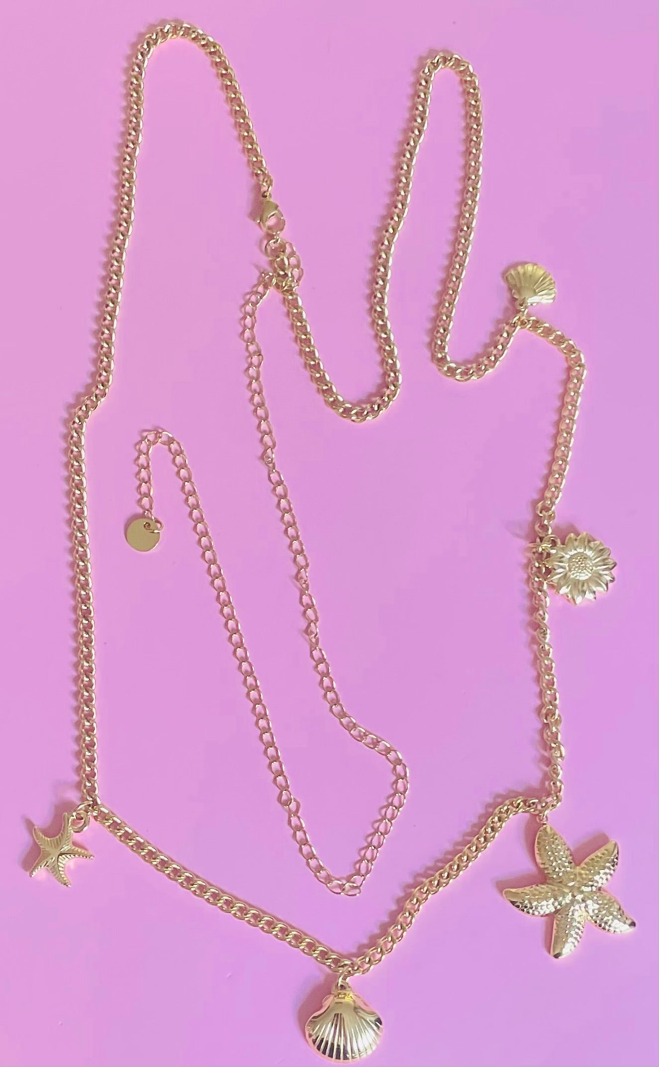 🎀✨chaine de ventre dorée mer✨🎀