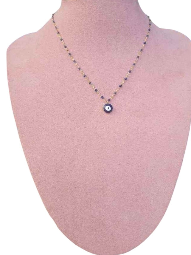 Collier doré œil