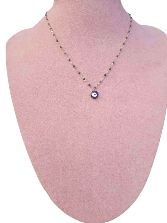 Collier doré œil