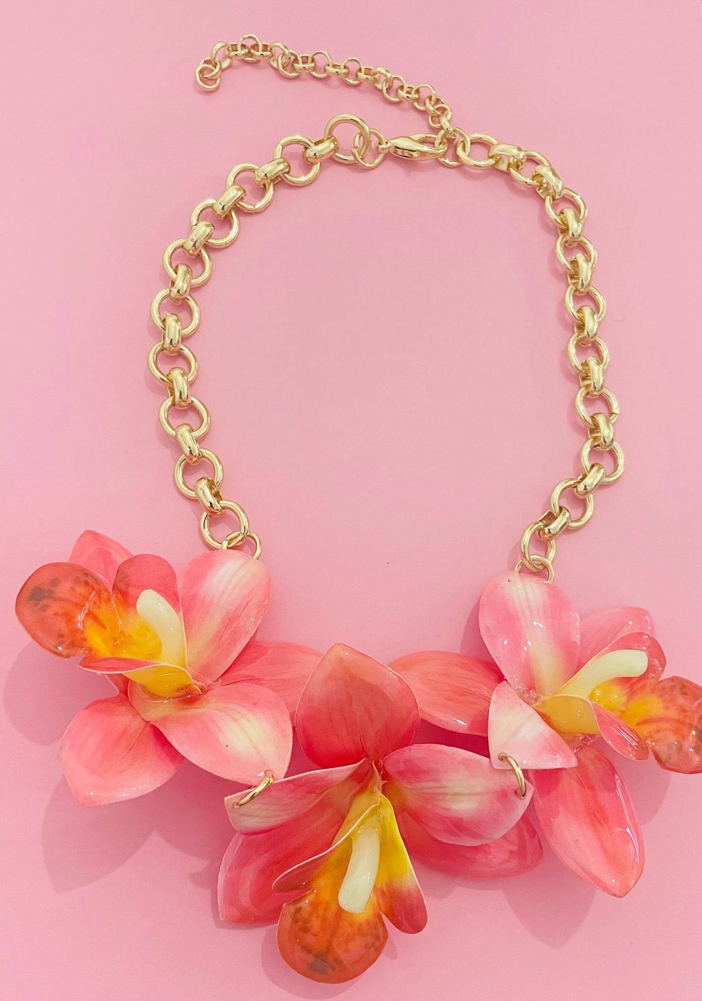🎀✨collier doré fleurs ✨🎀