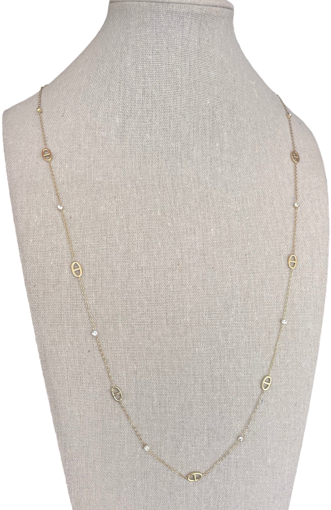 🎀✨Sautoir mailles marine