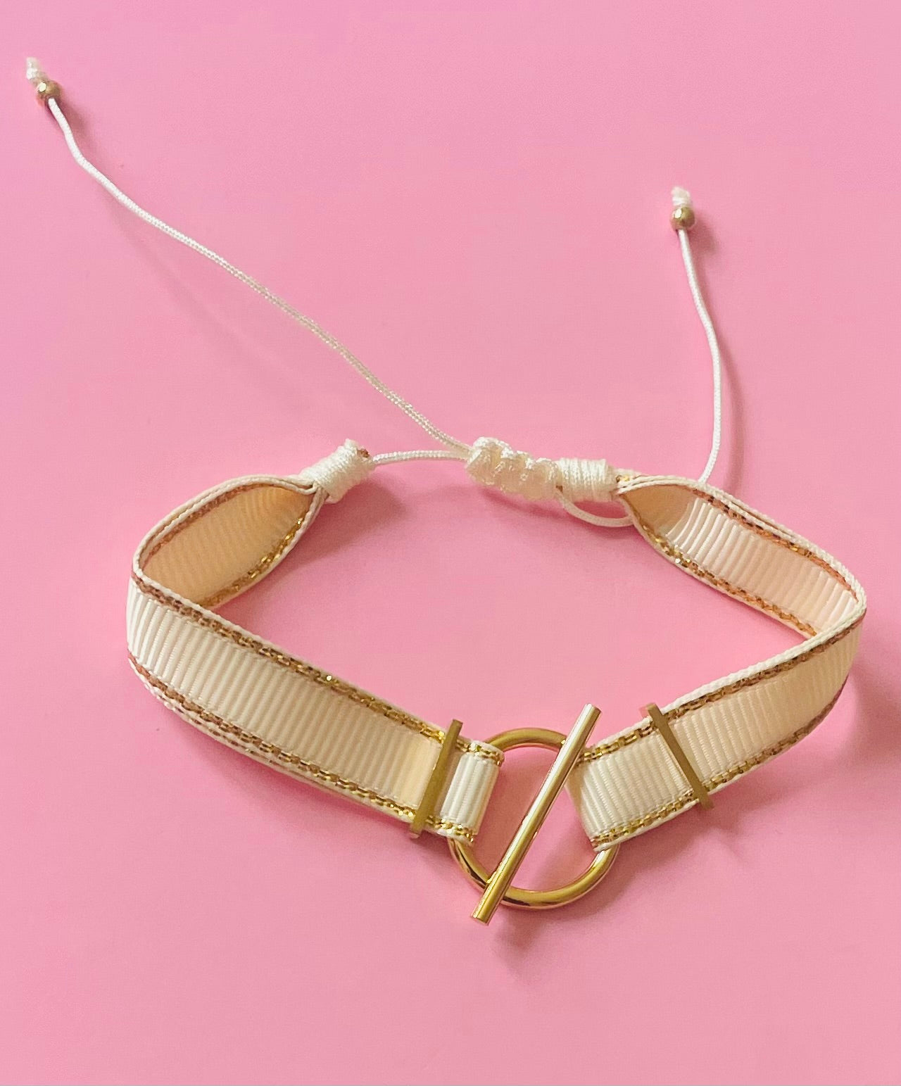 🎀✨bracelet toggle doré cordon ✨🎀