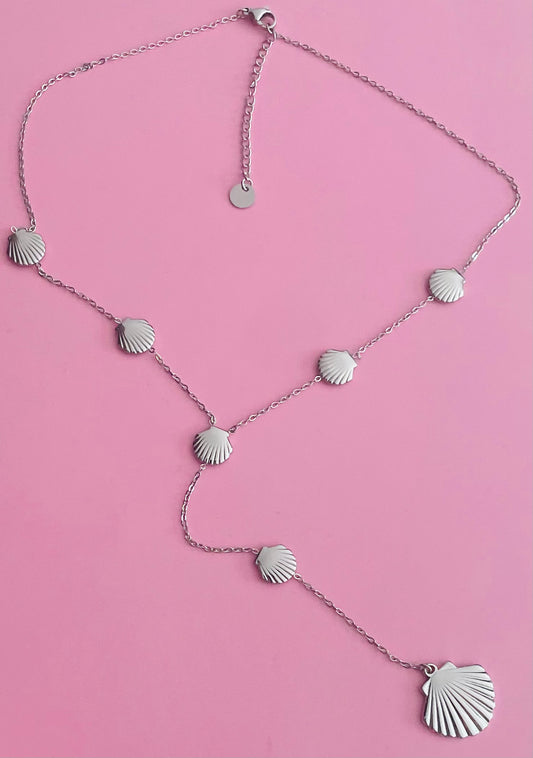 collier argenté coquillages ✨