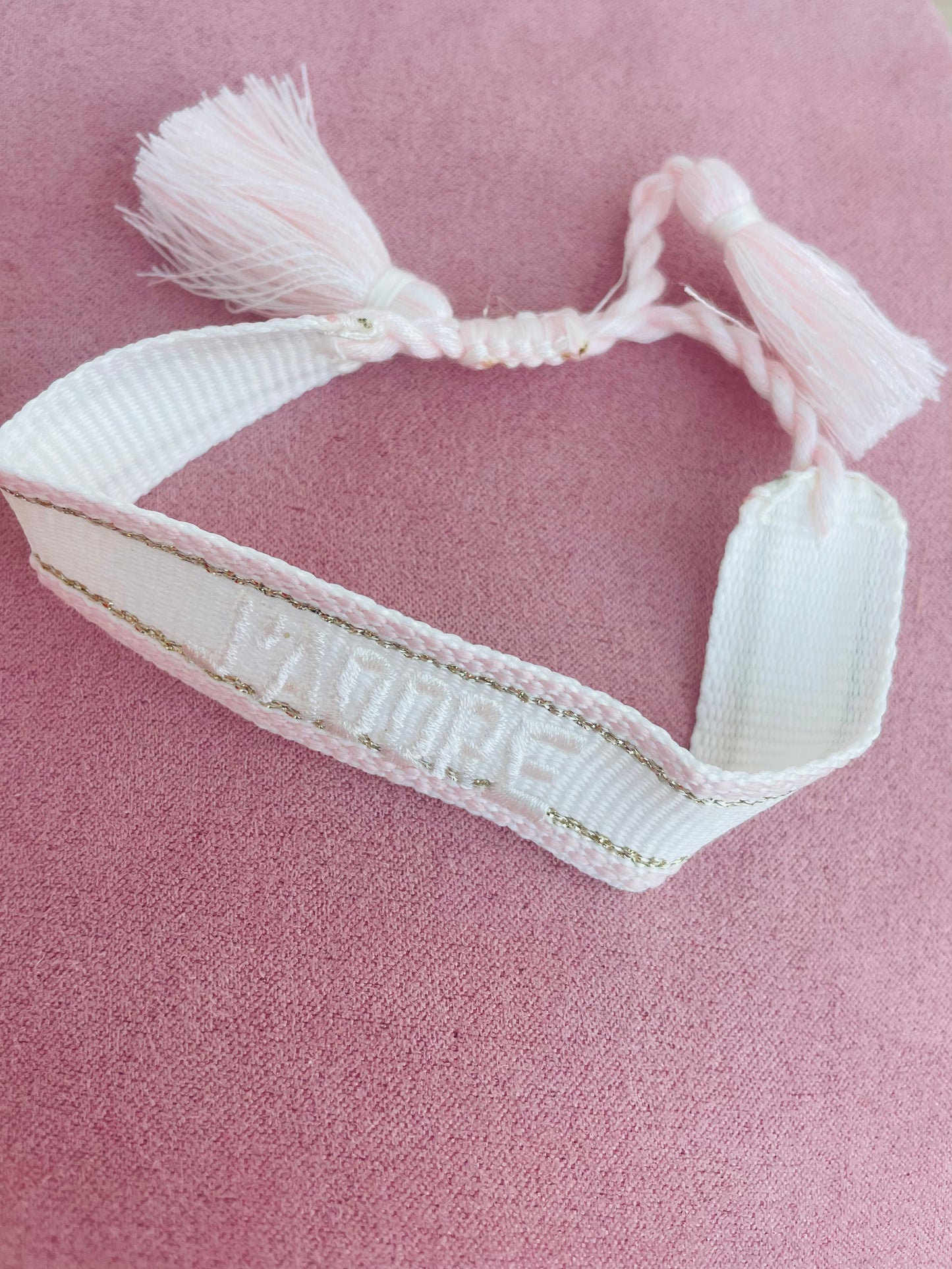 Bracelet tissu cordon