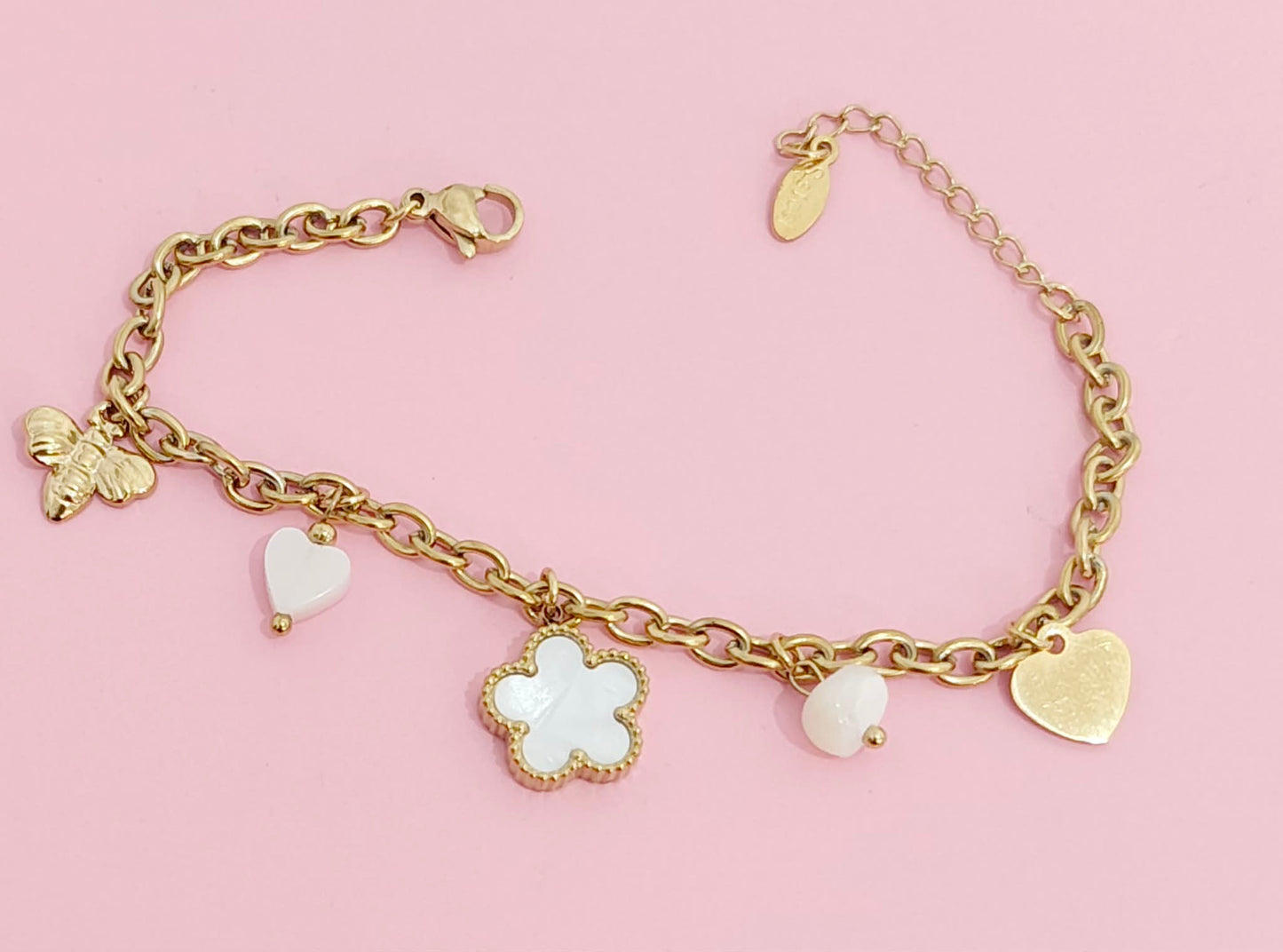 Bracelet doré fleur🌸