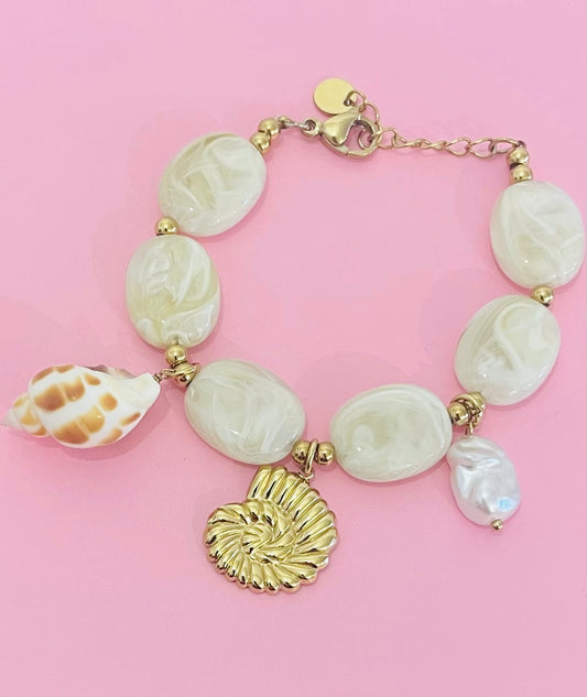 ✨Bracelet doré Coquillages 🐚