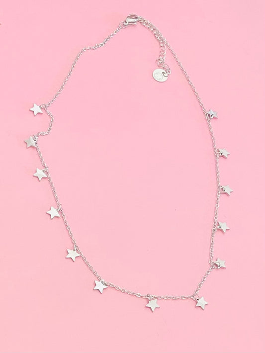 Collier étoiles argentées✨