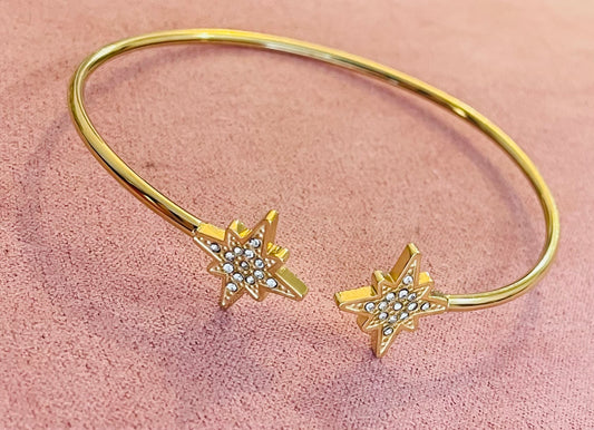 Jonc doré  étoiles