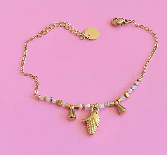 Bracelet doré 🌽 maïs