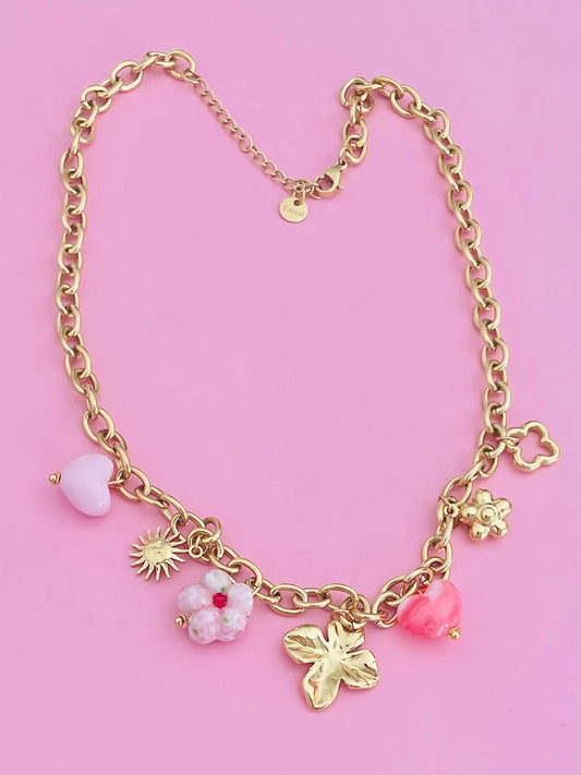 Collier  doré fleurs ✨