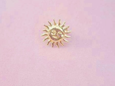 Bague dorée soleil