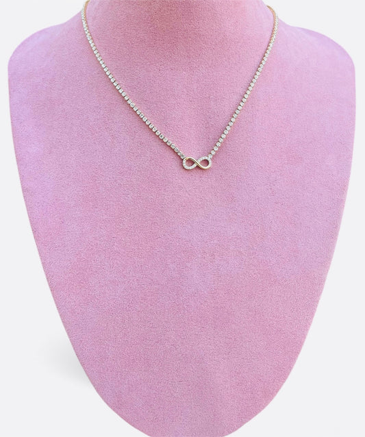 Collier doré infini réglable