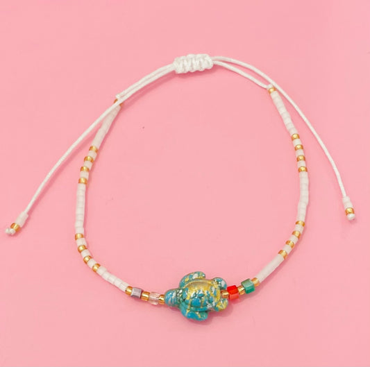 Bracelet cordon tortue