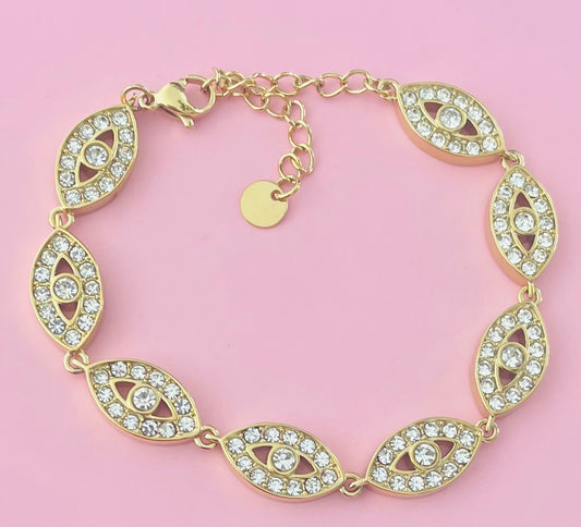 Bracelet doré œil ✨🎀