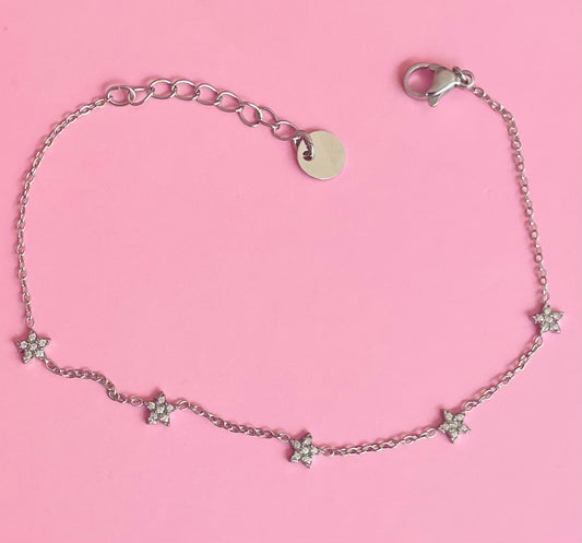 🎀✨bracelet argenté étoiles ✨🎀