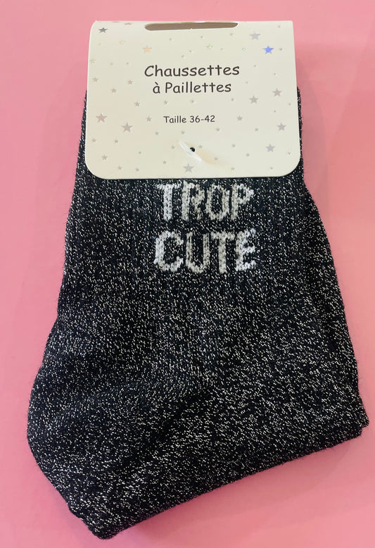 Chaussettes à paillettes Trop Cute ✨