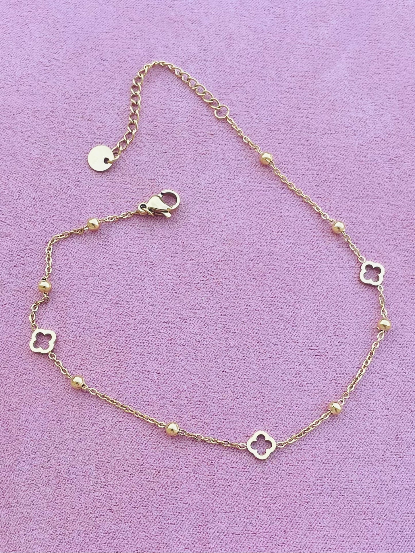 Chaine de cheville doré