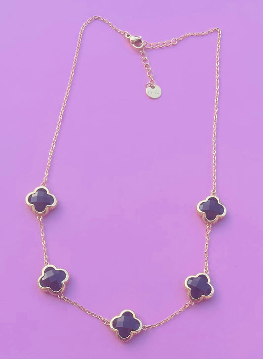 Collier doré fleurs ✨