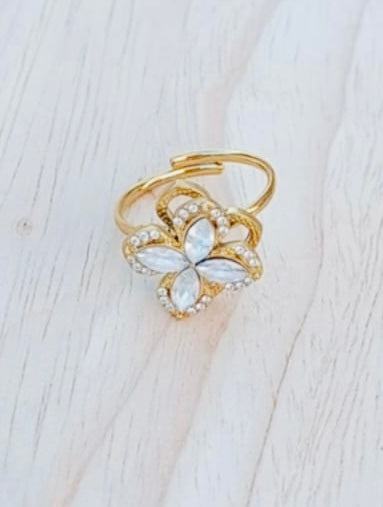 Bague dorée anti stress