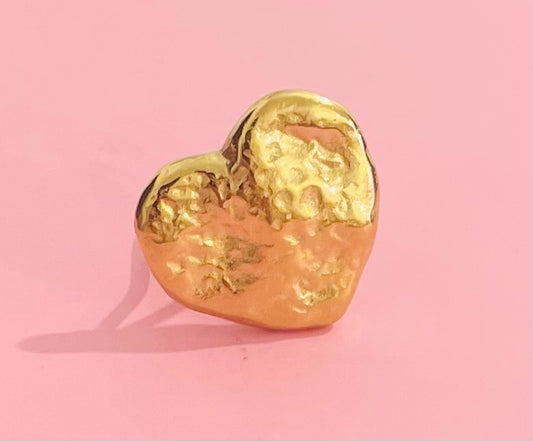 Bague dorée cœur ✨