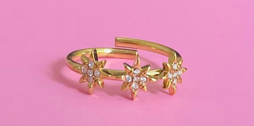Bague dorée étoiles ✨🎀