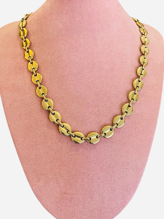 Chaine doré graines de café