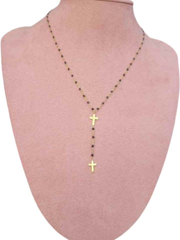 Chapelet émail noir