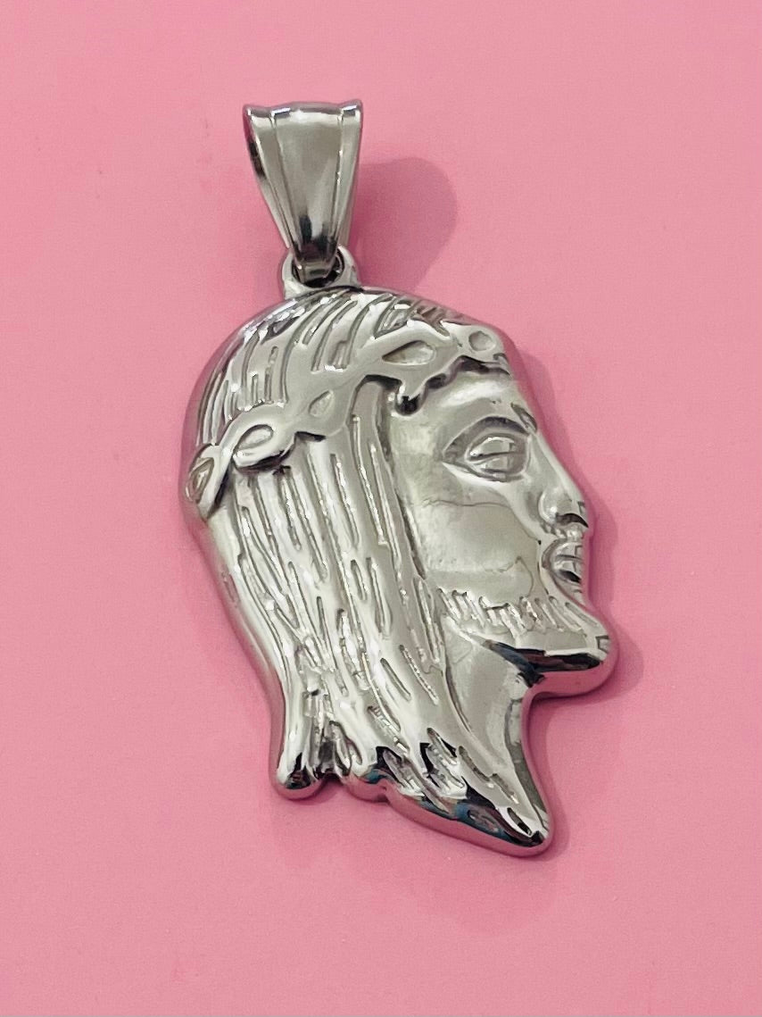 Pendentif argenté