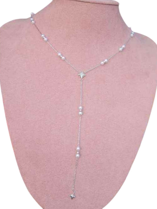 Collier y argenté étoile