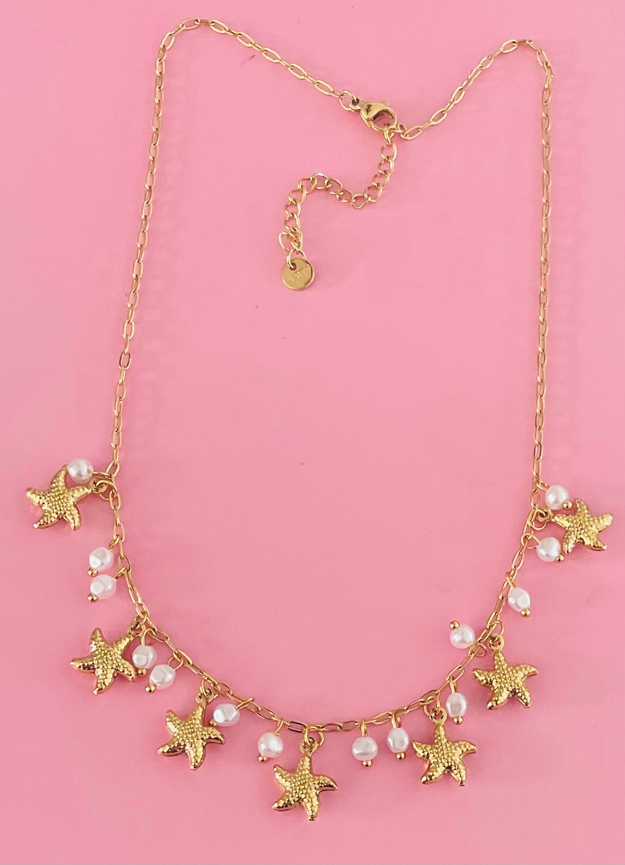 Collier doré étoiles de mer ✨🎀