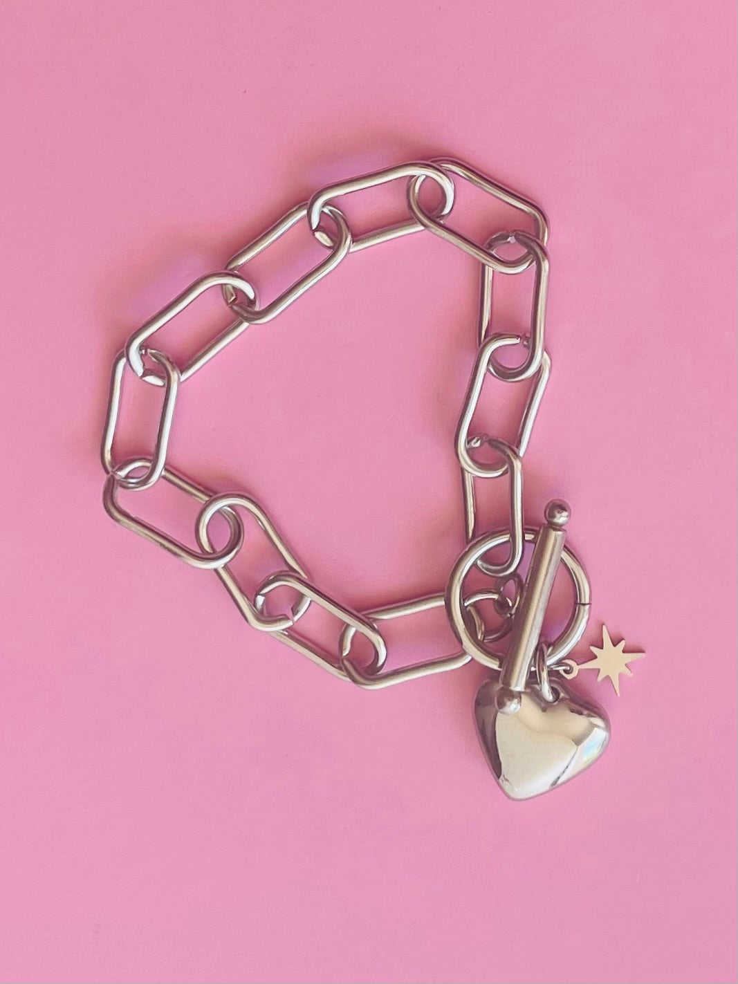 🎀✨bracelet argenté cœur etoile ✨🎀