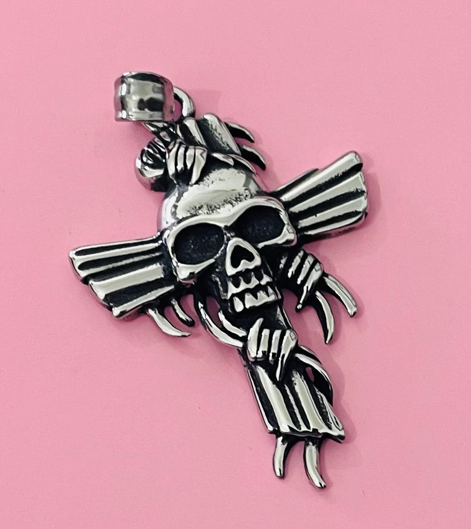 Pendentif argenté