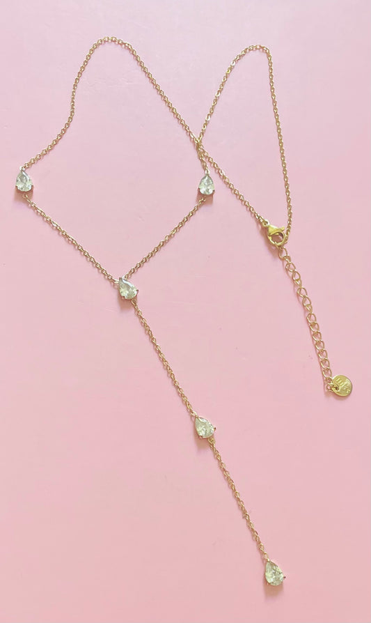 Collier doré gouttes ✨