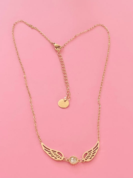 Collier doré ailes✨