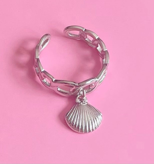 🎀✨bague argentée coquillage✨🎀