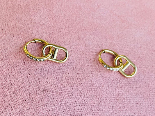 Boucles d’oreilles dorées