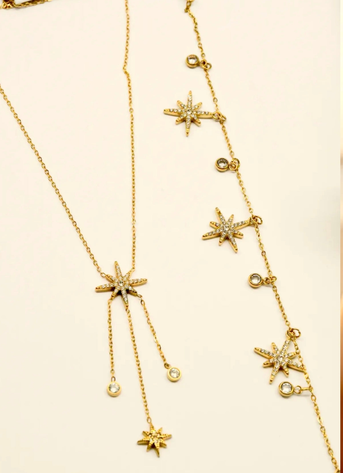 Parure dorée étoiles