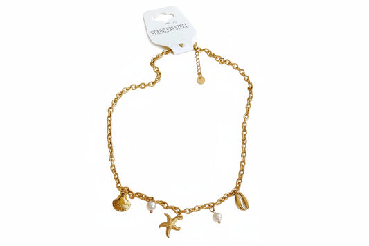 Collier doré mer