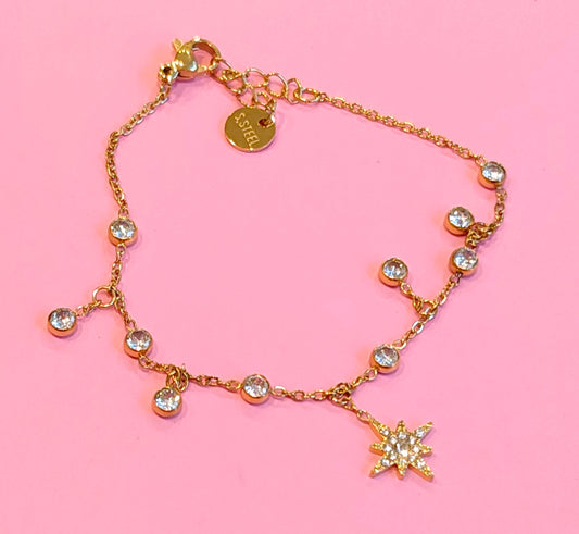 Bracelet étoiles dorées