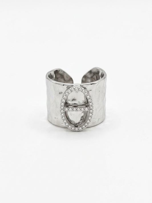 Bague argenté maille marine