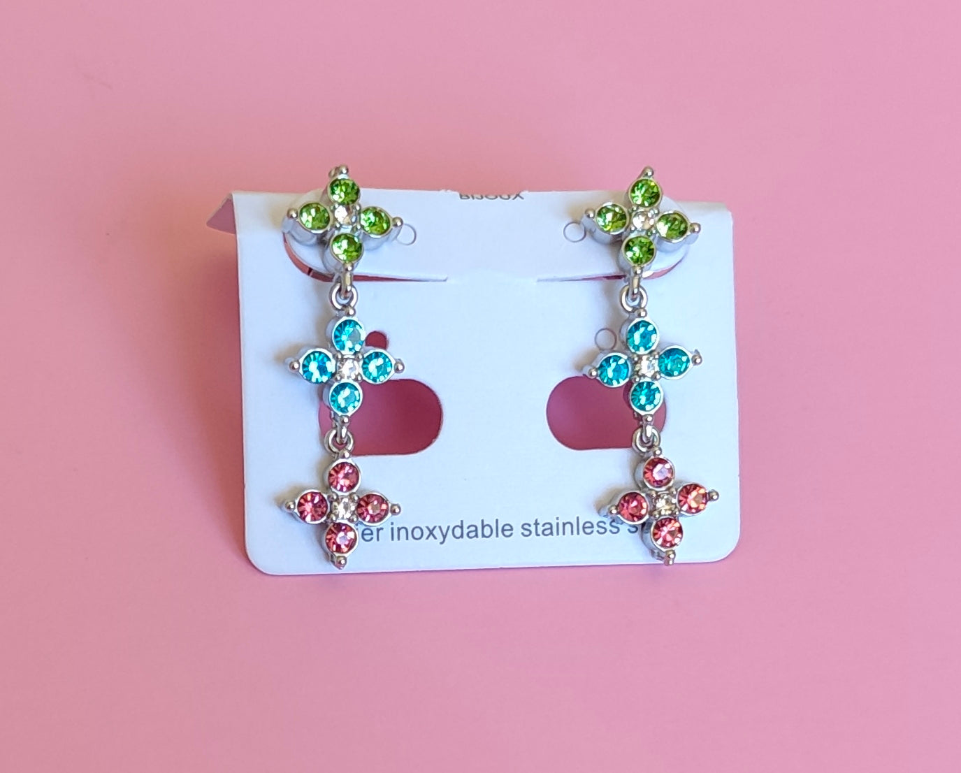 Boucy d'oreilles argentées