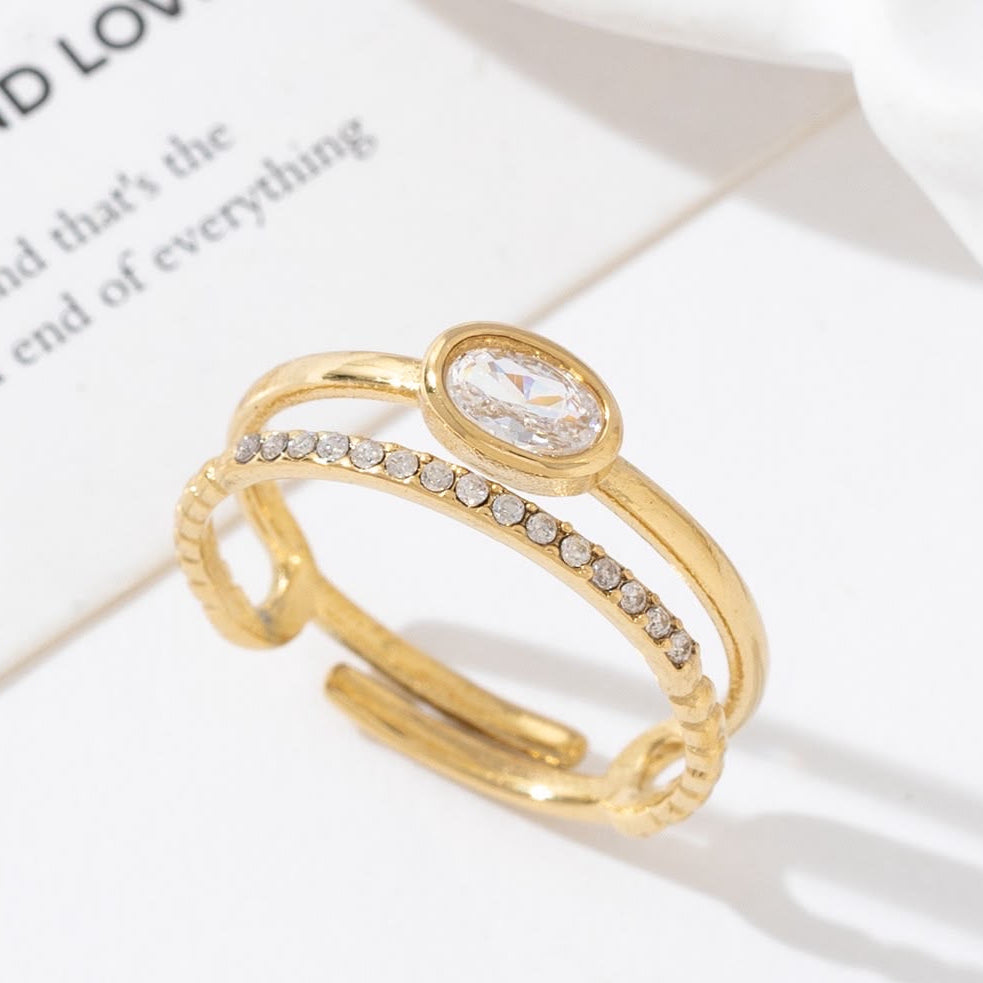 Bague dorée
