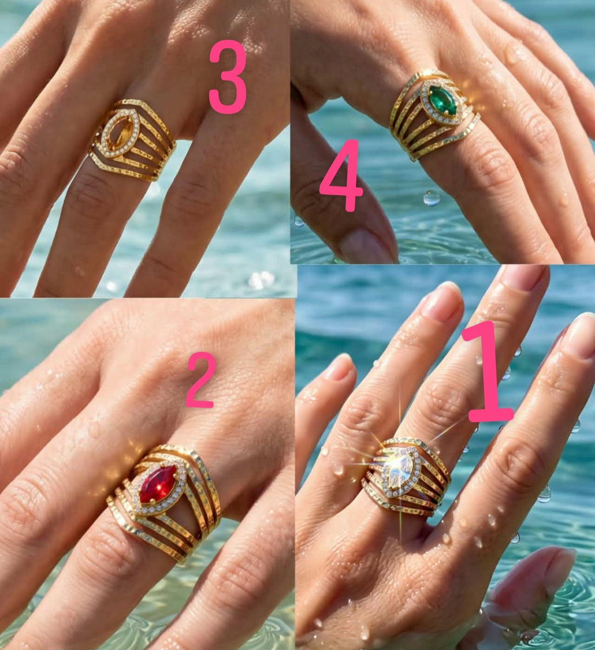 Bague dorée⭐🩷