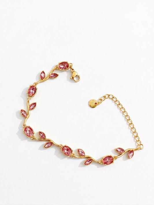 Bracelet doré rose clair
