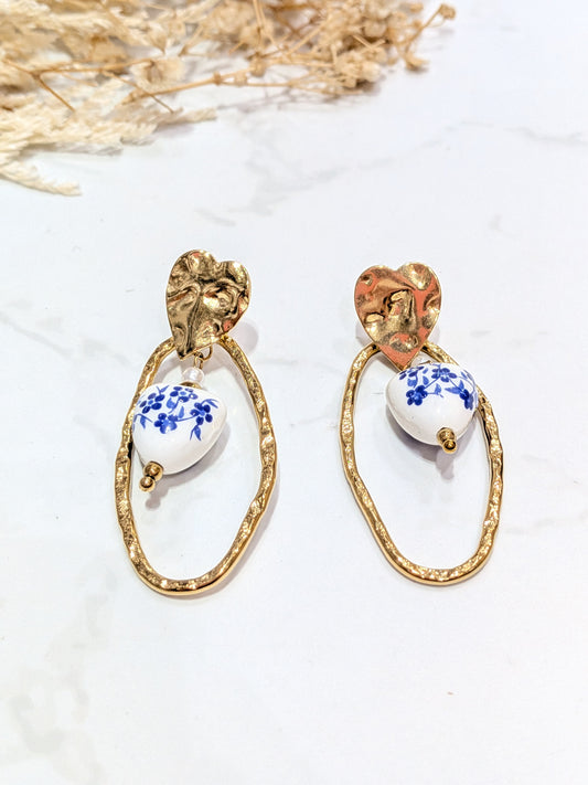 Boucles d'oreilles dorées