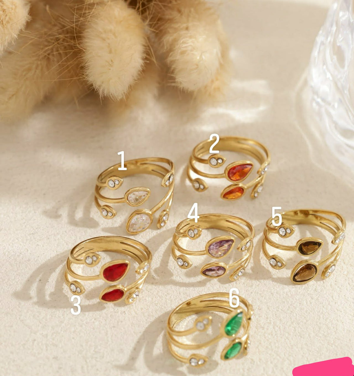 Bague dorée