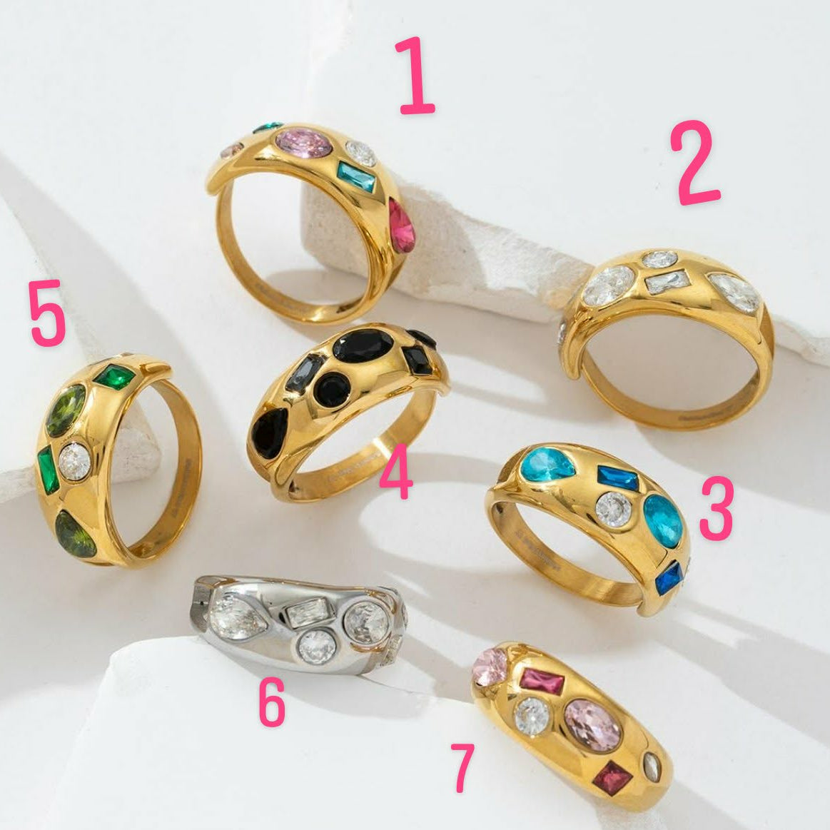 Bague dorée