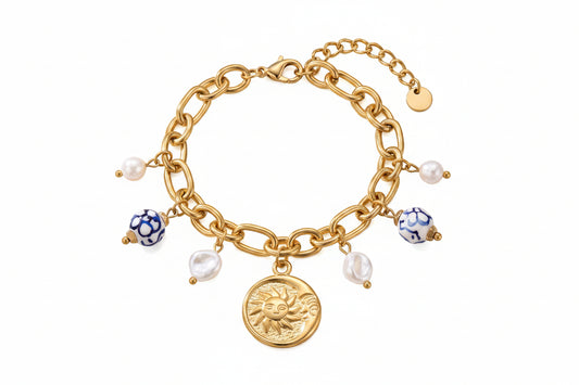 Bracelet doré soleil